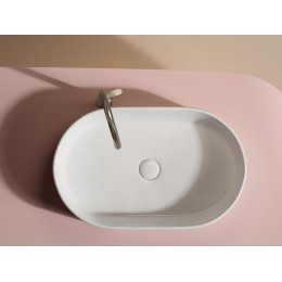 Умывальник чаша накладная овальная Element 608x385x122мм