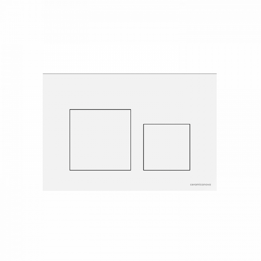 Кнопка смыва Balance, клавиши Square, белый глянцевый (CN12-002W)
