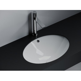 Раковина встраиваемая снизу Era овальная 615x435x220 мм цвет белый  CN6081