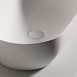 Раковина CERAMICANOVA Twist накладная овальной формы 500x300x140 белый матовый CN12001MW