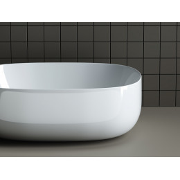 Умывальник чаша накладная овальная Element 460x350x155мм