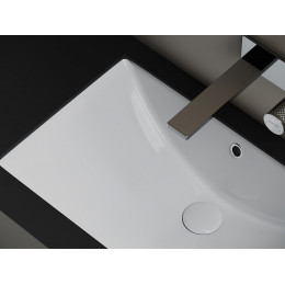 Раковина встраиваемая снизу Era  прямоугольной формы с отверстием слива- перелива  600x390x190 мм  цвет белый   CN6082