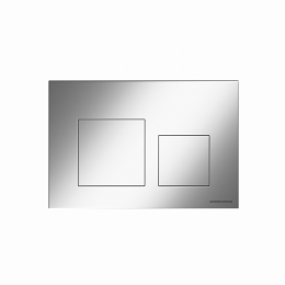 Кнопка смыва Balance, клавиши Square, цвет хром матовый, арт. CN12-002M
