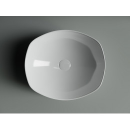 Умывальник чаша накладная овальная Element 420x385x145мм