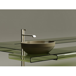 Умывальник чаша накладная овальная (цвет Капучино Матовый) Element 502x363x145мм