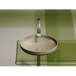 Умывальник чаша накладная овальная (цвет Капучино Матовый) Element 502x363x145мм