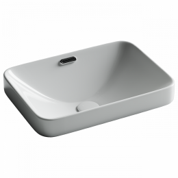 Раковина встраиваемая сверху Element  с отверстием слива - перелива  прямоугольной формы 460x330x170 мм  цвет белый   CN6078