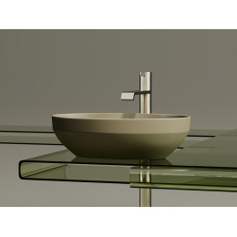 Умывальник чаша накладная овальная (цвет Капучино Матовый) Element 502x363x145мм