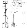 27267000 Crometta S 240 1jet Showerpipe душевая система