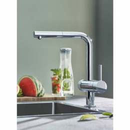 Смеситель для кухни Grohe Blue Pure Minta c фильтром 119706 хром