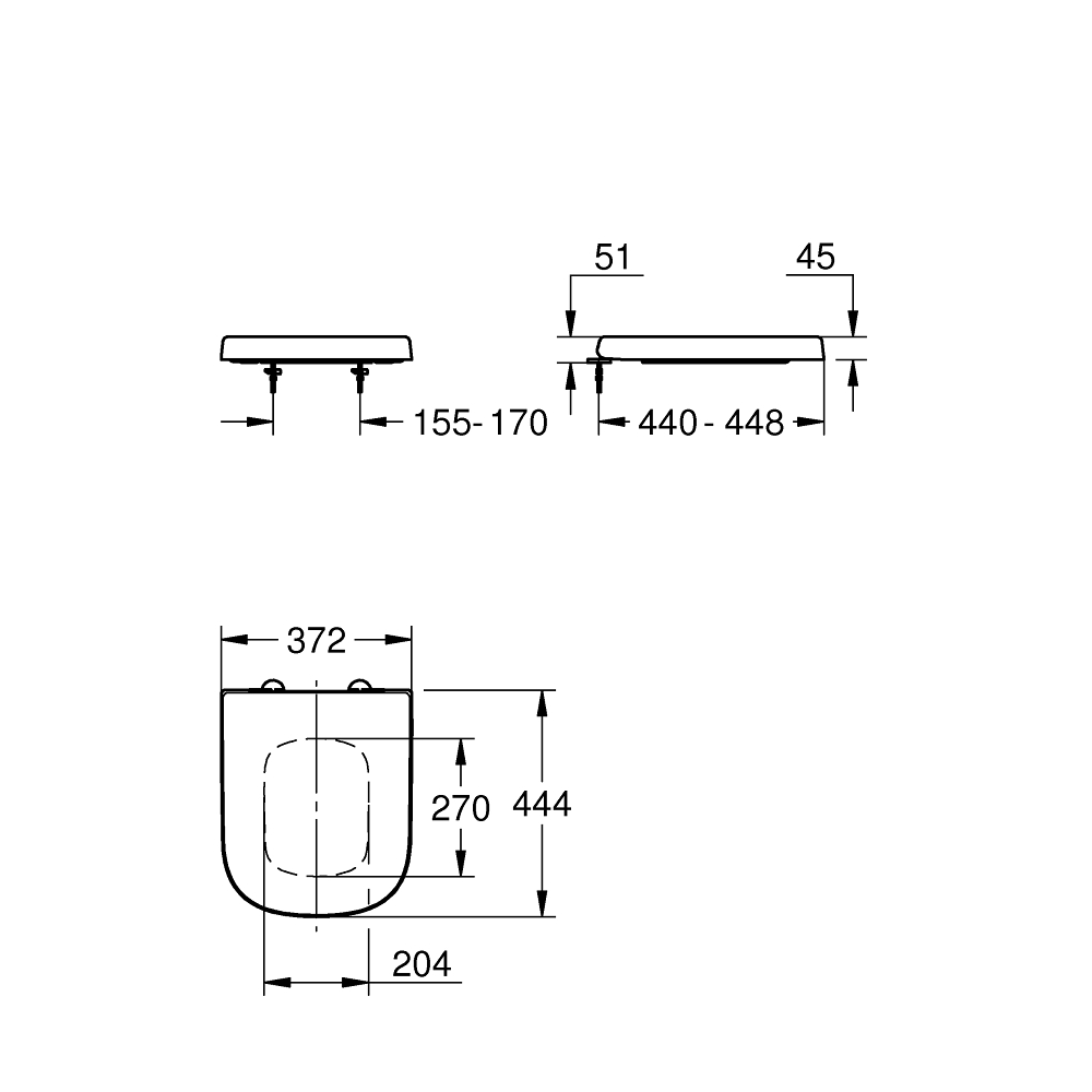 Сиденье для унитаза с микролифтом GROHE Euro Ceramic, альпин-белый (39330002)
