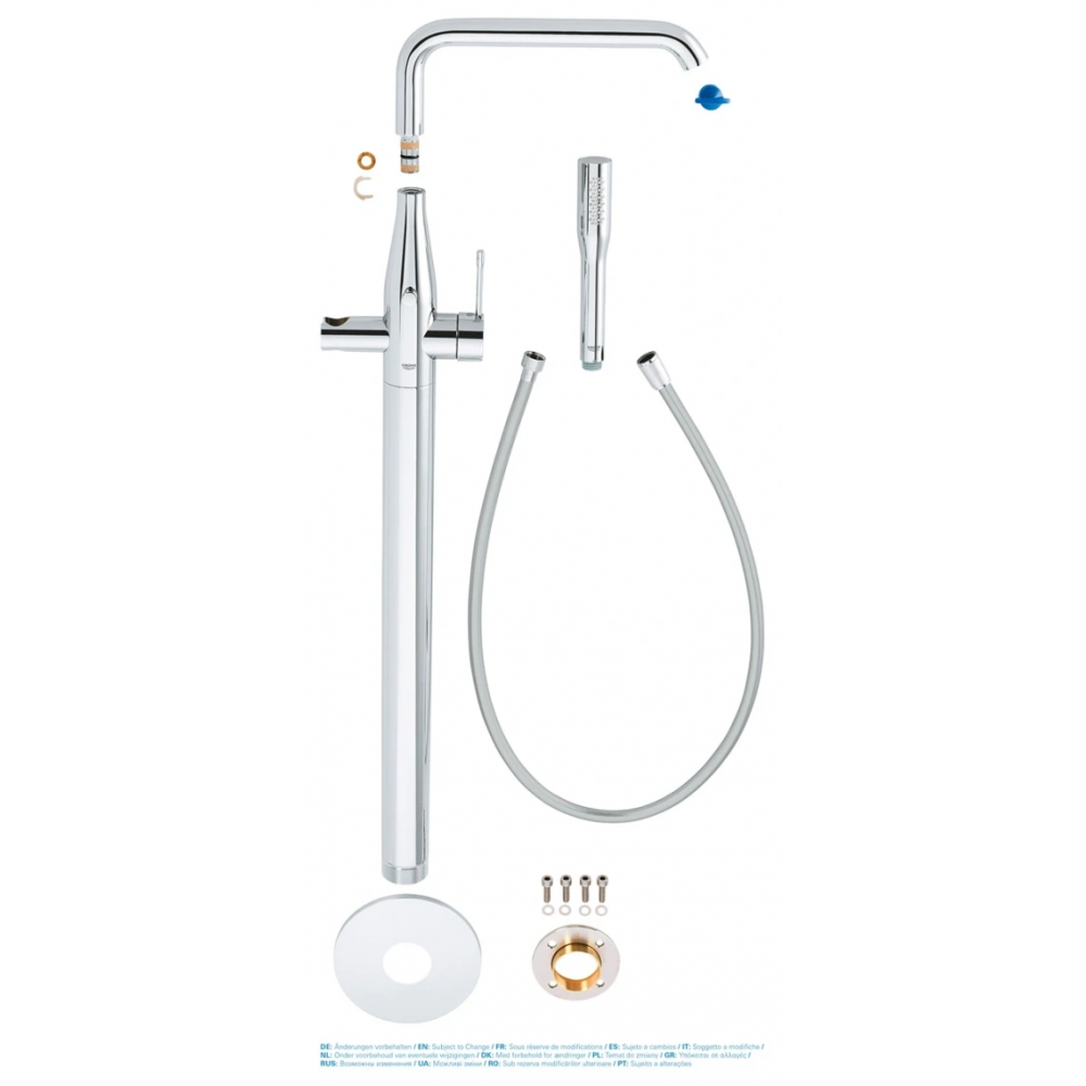 Внешняя часть смесителя для ванны GROHE Essence напольного монтажа, хром (23491001)