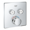 Внешняя часть термостата для ванны и душа GROHE Grohtherm SmartControl на 2 потребителя, хром (29124000)