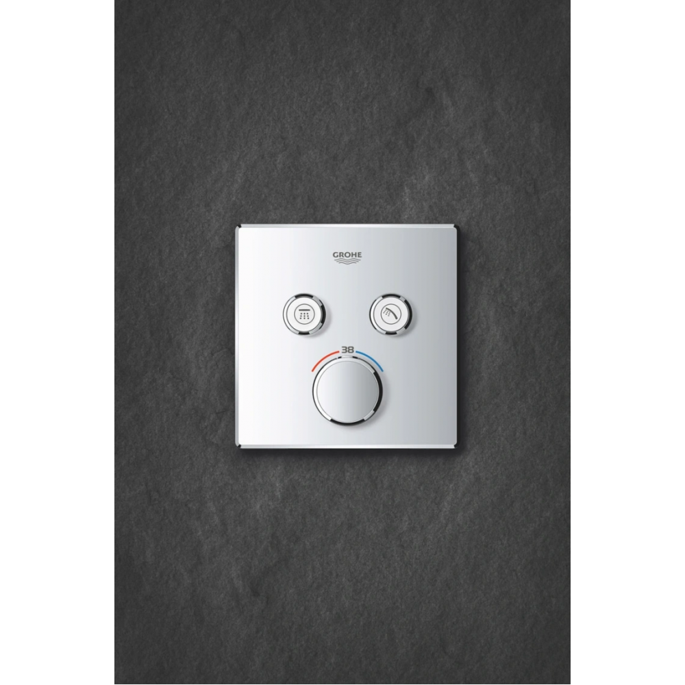 Внешняя часть термостата для ванны и душа GROHE Grohtherm SmartControl на 2 потребителя, хром (29124000)