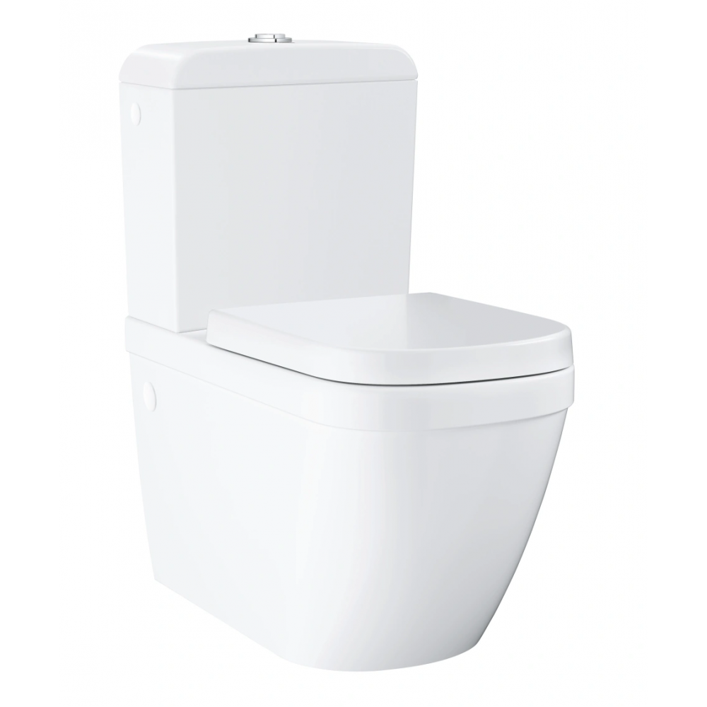Унитаз напольный готовый комплект GROHE Euro Ceramic, альпин-белый (39462000)