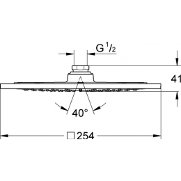 Верхний душ Grohe Rainshower F-series 27271000