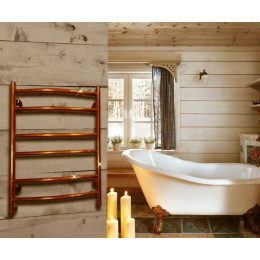 Медный полотенцесушитель FINCOPPER FCR (retro) 630х500 RAL Copper