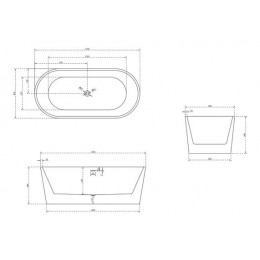 Акриловая ванна ABBER AB9209MW белая матовая