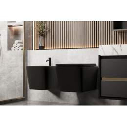 Биде ABBER Rechteck AC1250MB подвесное черное матовое