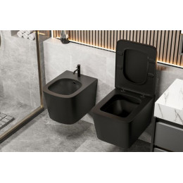 Биде ABBER Rechteck AC1250MB подвесное черное матовое