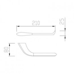 Бумагодержатель ABBER Nord AA1531B черный матовый