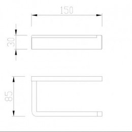 Бумагодержатель ABBER Westen AA1731G золото матовое