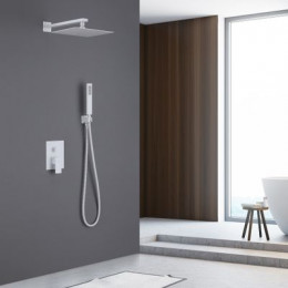 Душевая система ABBER Daheim AF8219W скрытого монтажа без излива, белая матовая