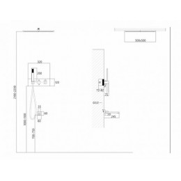 Душевая система ABBER Daheim AF8254W скрытого монтажа с изливом, термостат, белая матовая