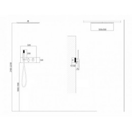 Душевая система ABBER Daheim AF8255W скрытого монтажа без излива, термостат, белая матовая