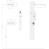 Душевая система ABBER Wasser Kreis AF8151B скрытого монтажа без излива, термостат, черный матовый