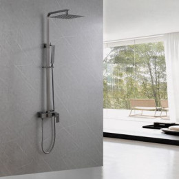 Душевая стойка без излива, никель, ABBER Daheim AF8220NG