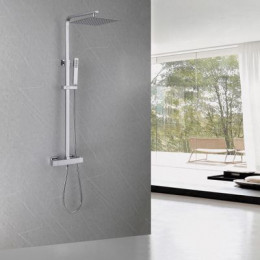 Душевая стойка с термостатом, без излива, хром, ABBER Daheim AF8260L