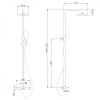 Душевая стойка ABBER Emotion AF8816 с изливом, хром