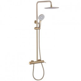Душевая стойка ABBER Emotion AF8816GL с изливом, золото матовое