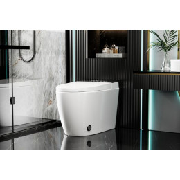 Электронный унитаз-биде ABBER Bequem AC1116S приставной белый