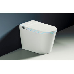 Электронный унитаз-биде ABBER Bequem AC1117S приставной белый