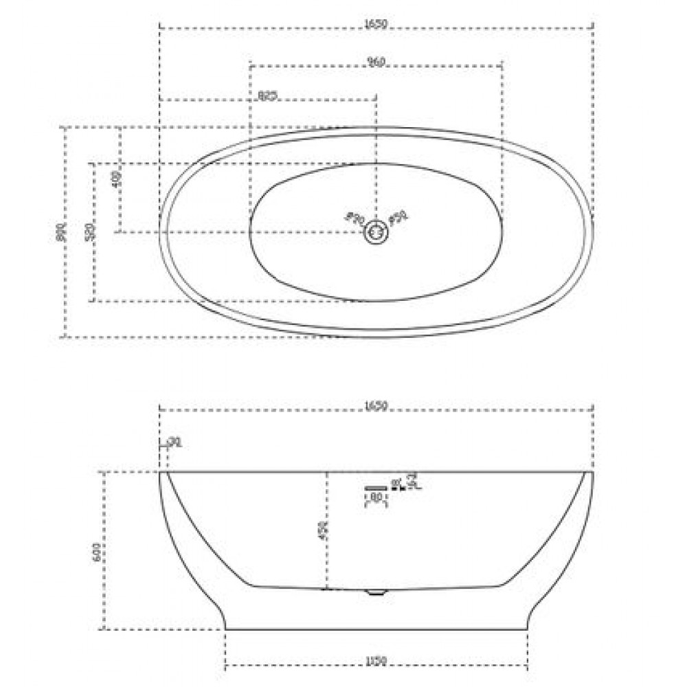 Акриловая ванна ABBER AB9207 белая