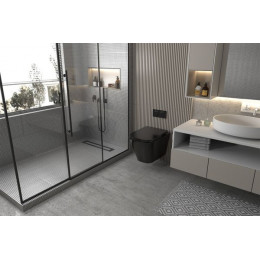 Унитаз ABBER Rechteck AC1201MB подвесной черный матовый, безободковый