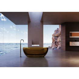 Прозрачная ванна ABBER Kristall AT9703Vesuvian оливковая