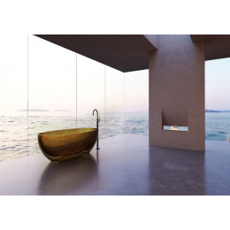 Прозрачная ванна ABBER Kristall AT9703Vesuvian оливковая