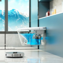 Электронный унитаз-биде ABBER Bequem AC1119S подвесной белый