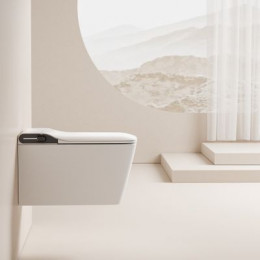 Электронный унитаз-биде ABBER Rechteck AC1215S подвесной белый