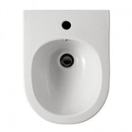 Комплект ABBER унитаз AC1100 белый с инсталляцией AC0105 и кнопкой AC0121 хром, биде AC1150 с инсталляцией AC0101P