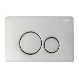 Комплект подвесной унитаз ABBER Bequem AC1100 белый с инсталляцией AC0105 и кнопкой AC0121 хром