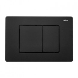 Комплект подвесной унитаз ABBER Rechteck AC1201 белый с инсталляцией AC0105 и кнопкой AC0120MB черный матовый