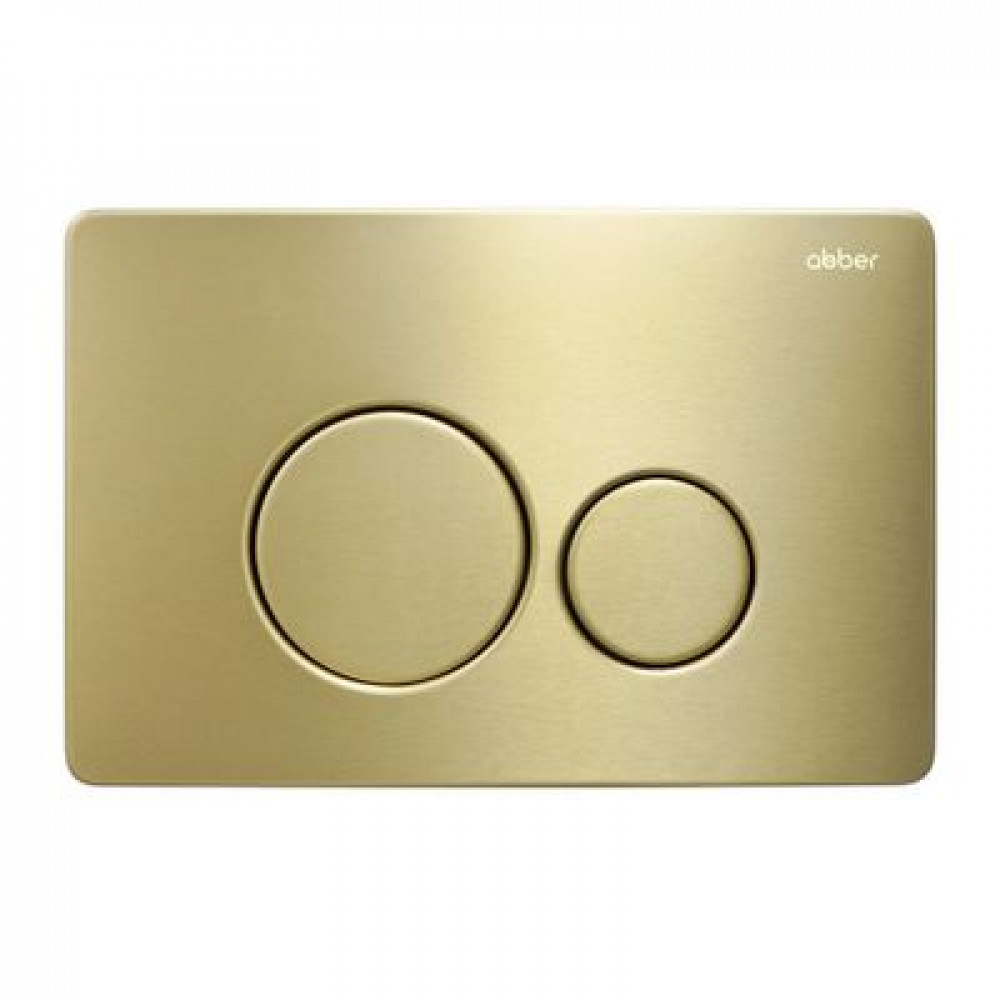 Комплект подвесной унитаз ABBER Rechteck AC1201MB черный матовый с инсталляцией AC0105 и кнопкой AC0121MMG золото матовое