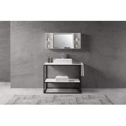 Консоль под раковину ABBER Stein AS2631 напольная, белая матовая