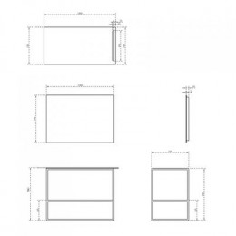 Консоль под раковину ABBER Stein AS2631 напольная, белая матовая