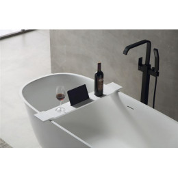 Полка для ванны ABBER Stein AS1601 белая матовая