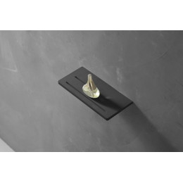 Полочка для ванной комнаты ABBER Stein AS1653MB черная матовая